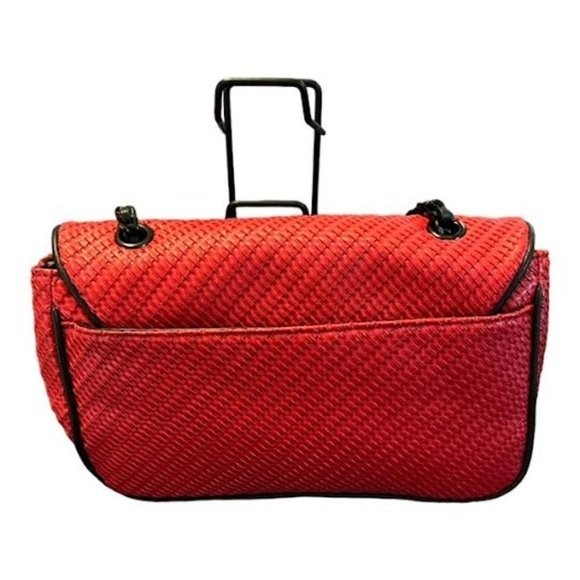 NWOT Karl Lagerfeld Agyness Shoulder Bag in Crimson Red - Picture 3 of 9